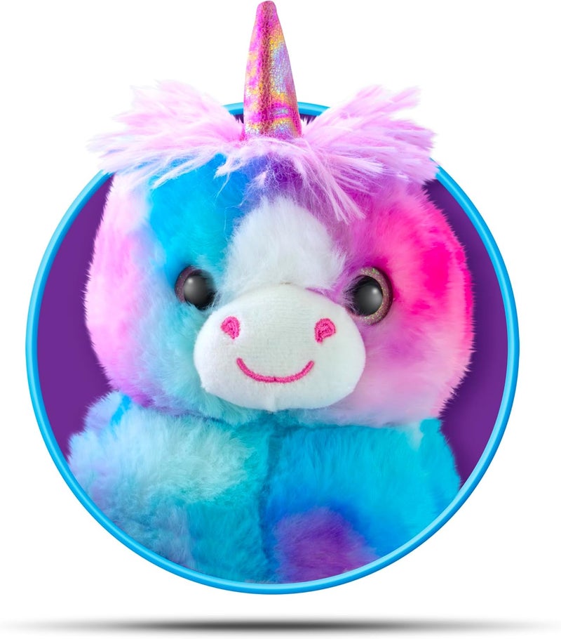 Cloudz Kids Super Soft N' Cuddly Animal Airplane Travel Neck Pillow! Keep Children Comfy and Supported with a Buddy While Traveling or just Resting at Home - Pink/Blue Unicorn - Image 2